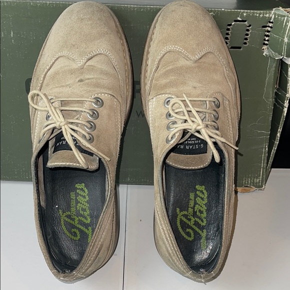 G-Star Garret Theo Earth Suede wingtips tan US8 - Picture 6 of 8